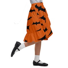 Kids  Ruffle Flared Wrap Midi Skirt 