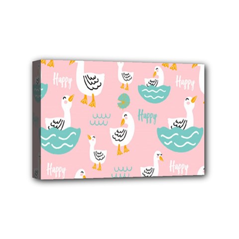 Cute Owl Doodles With Moon Star Seamless Pattern Mini Canvas 6  x 4  (Stretched) from ArtsNow.com