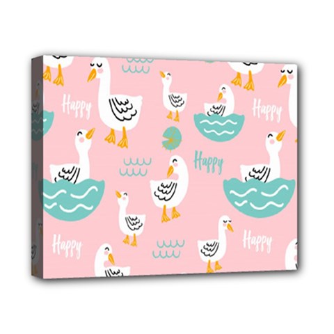 Cute Owl Doodles With Moon Star Seamless Pattern Canvas 10  x 8  (Stretched) from ArtsNow.com