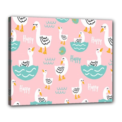 Cute Owl Doodles With Moon Star Seamless Pattern Canvas 20  x 16  (Stretched) from ArtsNow.com