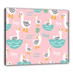 Cute Owl Doodles With Moon Star Seamless Pattern Canvas 24  x 20  (Stretched)