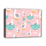 Cute Owl Doodles With Moon Star Seamless Pattern Deluxe Canvas 16  x 12  (Stretched) 