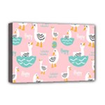 Cute Owl Doodles With Moon Star Seamless Pattern Deluxe Canvas 18  x 12  (Stretched)