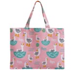 Cute Owl Doodles With Moon Star Seamless Pattern Zipper Mini Tote Bag
