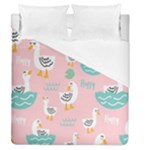 Cute Owl Doodles With Moon Star Seamless Pattern Duvet Cover (Queen Size)