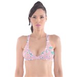 Cute Owl Doodles With Moon Star Seamless Pattern Plunge Bikini Top