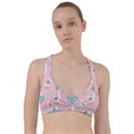 Cute Owl Doodles With Moon Star Seamless Pattern Sweetheart Sports Bra