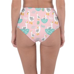 Reversible High-Waist Bikini Bottoms 