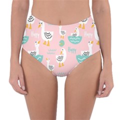 Reversible High-Waist Bikini Bottoms 