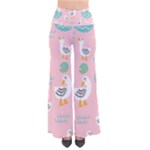 Cute Owl Doodles With Moon Star Seamless Pattern So Vintage Palazzo Pants