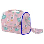 Cute Owl Doodles With Moon Star Seamless Pattern Satchel Shoulder Bag