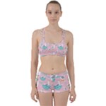 Cute Owl Doodles With Moon Star Seamless Pattern Perfect Fit Gym Set