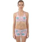 Cute Owl Doodles With Moon Star Seamless Pattern Back Web Gym Set