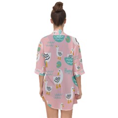 Open Front Chiffon Kimono 