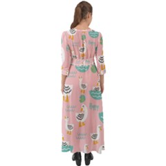 Button Up Boho Maxi Dress 