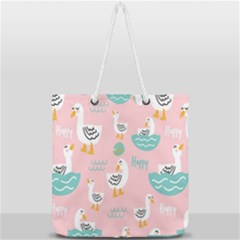 Full Print Rope Handle Tote (Large) 