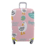 Cute Owl Doodles With Moon Star Seamless Pattern Luggage Cover (Small)