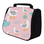 Cute Owl Doodles With Moon Star Seamless Pattern Full Print Travel Pouch (Small)