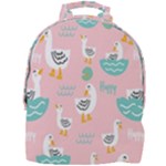 Cute Owl Doodles With Moon Star Seamless Pattern Mini Full Print Backpack