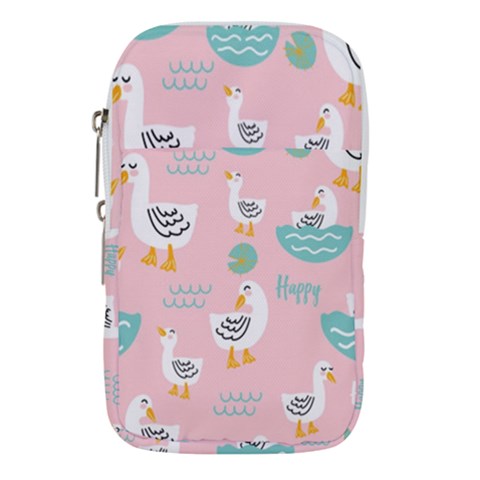 Cute Owl Doodles With Moon Star Seamless Pattern Waist Pouch (Large) from ArtsNow.com