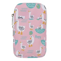 Cute Owl Doodles With Moon Star Seamless Pattern Waist Pouch (Large) from ArtsNow.com