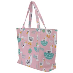 Zip Up Canvas Bag 