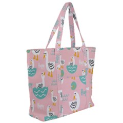 Zip Up Canvas Bag 