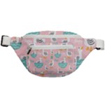 Cute Owl Doodles With Moon Star Seamless Pattern Fanny Pack