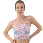 Cute Owl Doodles With Moon Star Seamless Pattern Mini Tank Bikini Top