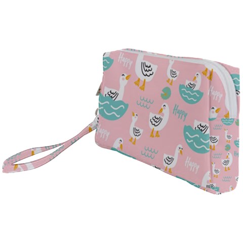 Cute Owl Doodles With Moon Star Seamless Pattern Wristlet Pouch Bag (Small) from ArtsNow.com