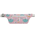 Cute Owl Doodles With Moon Star Seamless Pattern Active Waist Bag