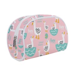 Cute Owl Doodles With Moon Star Seamless Pattern Make Up Case (Small) from ArtsNow.com