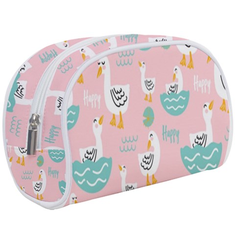 Cute Owl Doodles With Moon Star Seamless Pattern Make Up Case (Large) from ArtsNow.com
