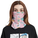 Cute Owl Doodles With Moon Star Seamless Pattern Face Covering Bandana (Two Sides)