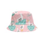 Cute Owl Doodles With Moon Star Seamless Pattern Bucket Hat (Kids)