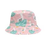 Cute Owl Doodles With Moon Star Seamless Pattern Inside Out Bucket Hat