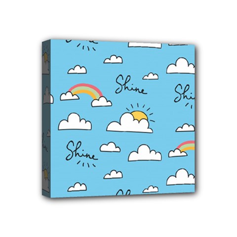 Sky Pattern Mini Canvas 4  x 4  (Stretched) from ArtsNow.com