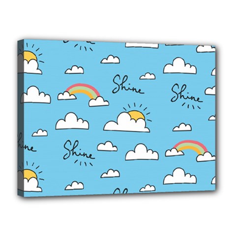 Sky Pattern Canvas 16  x 12  (Stretched) from ArtsNow.com