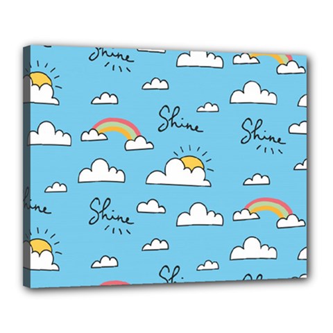 Sky Pattern Canvas 20  x 16  (Stretched) from ArtsNow.com