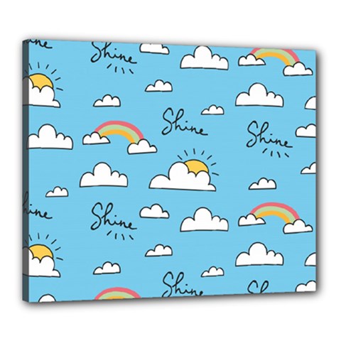 Sky Pattern Canvas 24  x 20  (Stretched) from ArtsNow.com