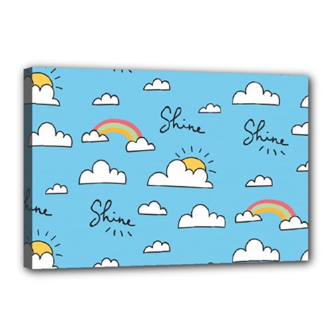 Sky Pattern Canvas 18  x 12  (Stretched) from ArtsNow.com