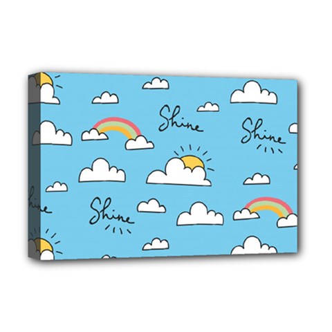 Sky Pattern Deluxe Canvas 18  x 12  (Stretched) from ArtsNow.com