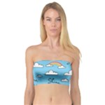 Sky Pattern Bandeau Top