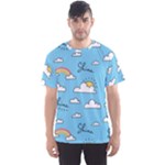 Sky Pattern Men s Sport Mesh T-Shirt