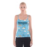 Sky Pattern Spaghetti Strap Top