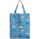 Sky Pattern Zipper Classic Tote Bag