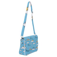 Shoulder Bag with Back Zipper 