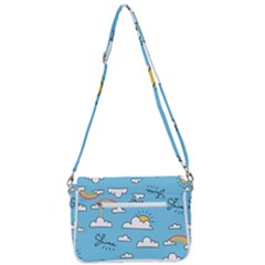 Shoulder Bag with Back Zipper 
