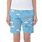 Sky Pattern Women s Basketball Shorts
