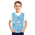 Sky Pattern Kids  Basketball Tank Top